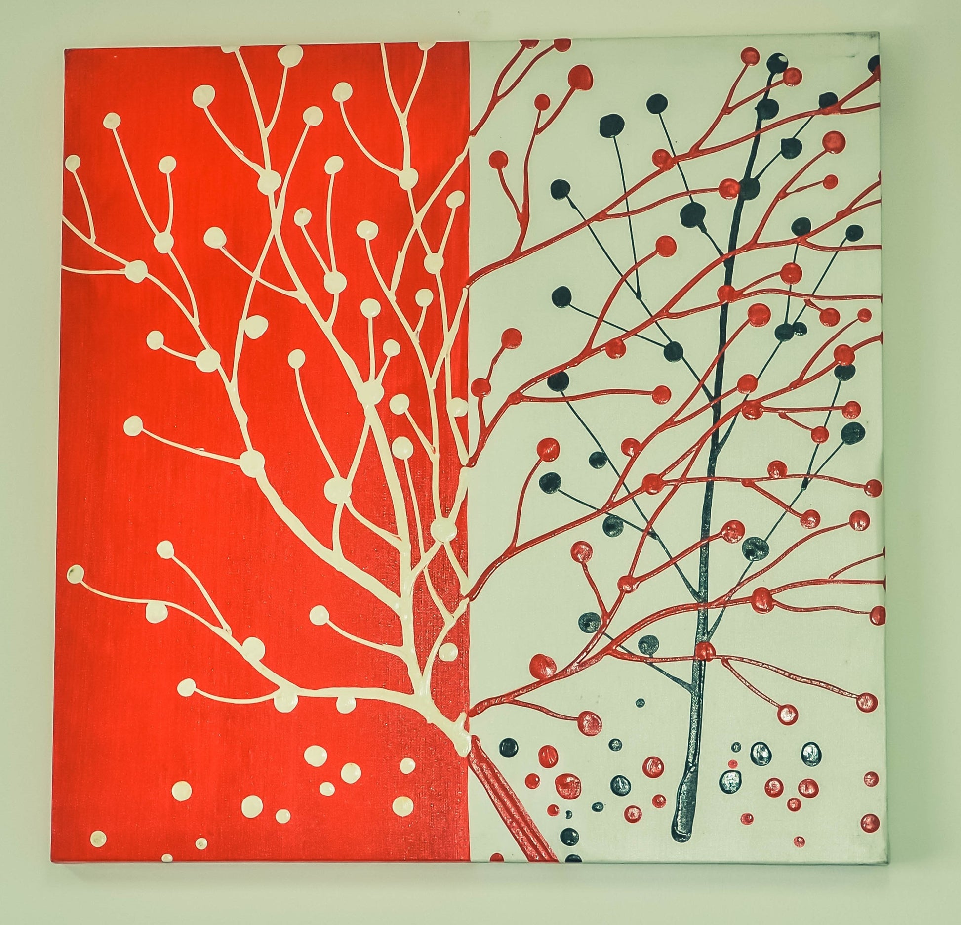 oil painting art tree