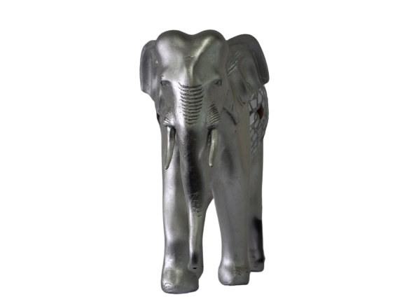 sculpture art silver elephant