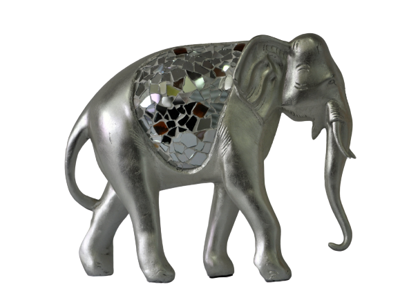 sculpture art silver elephant